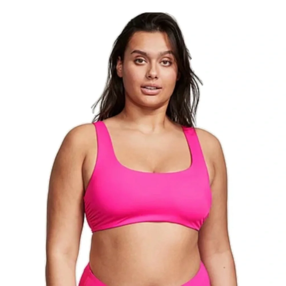 Victoria's Secret NEW Scoop Bikini Top Forever Pink Swimwear Size Small